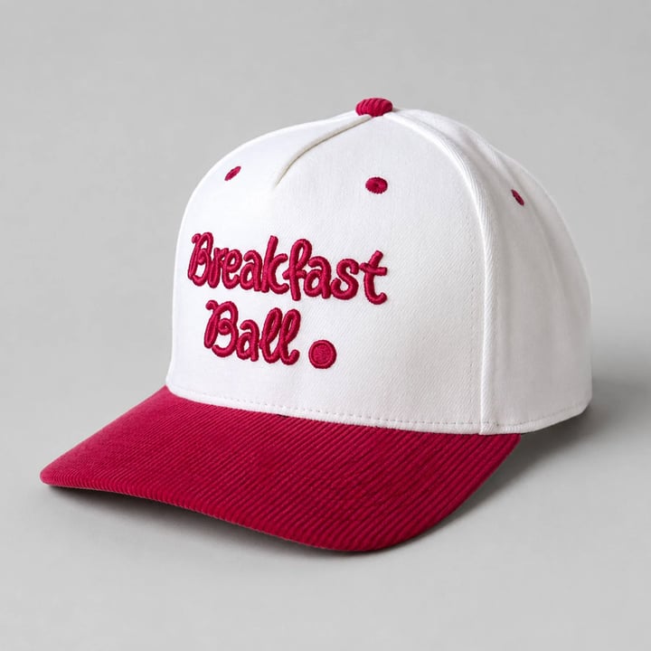Cap Breakfast Ball Rød Hvit The Gimme Tour