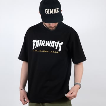 T-Shirt Fairways Svart The Gimme Tour