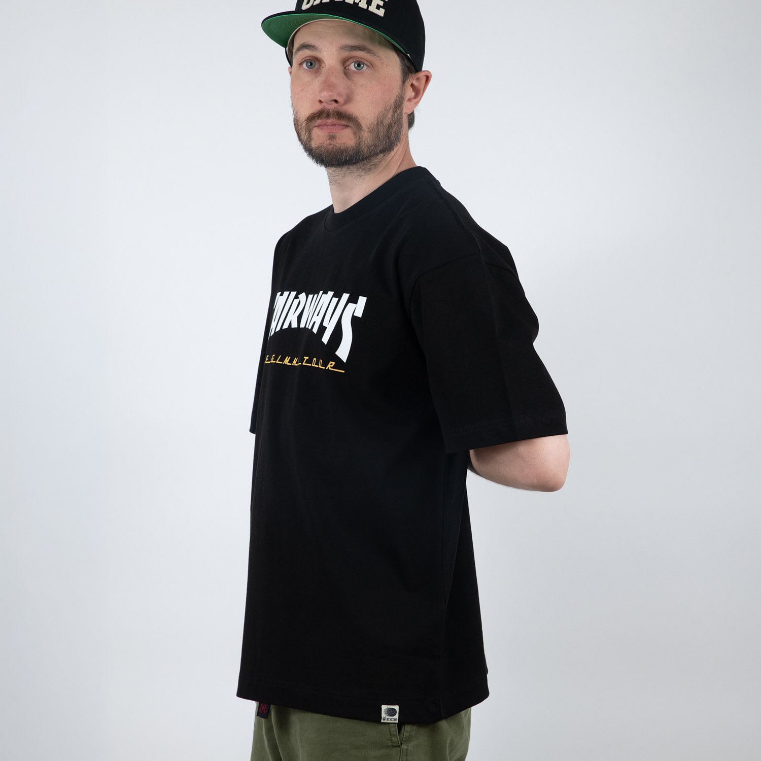 T-Shirt Fairways Svart The Gimme Tour