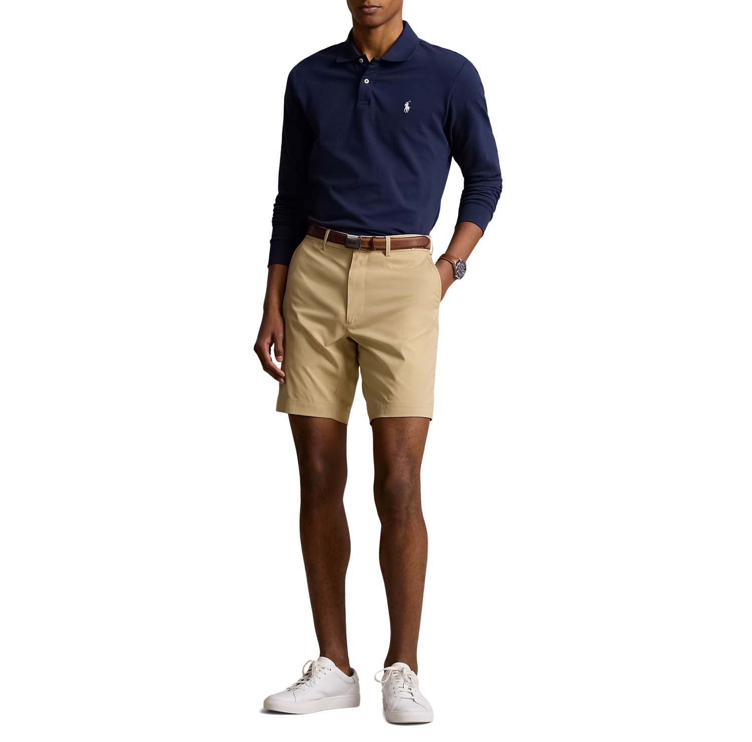 Long Sleeve Polo Performance Stretch Mesh Ralph Lauren