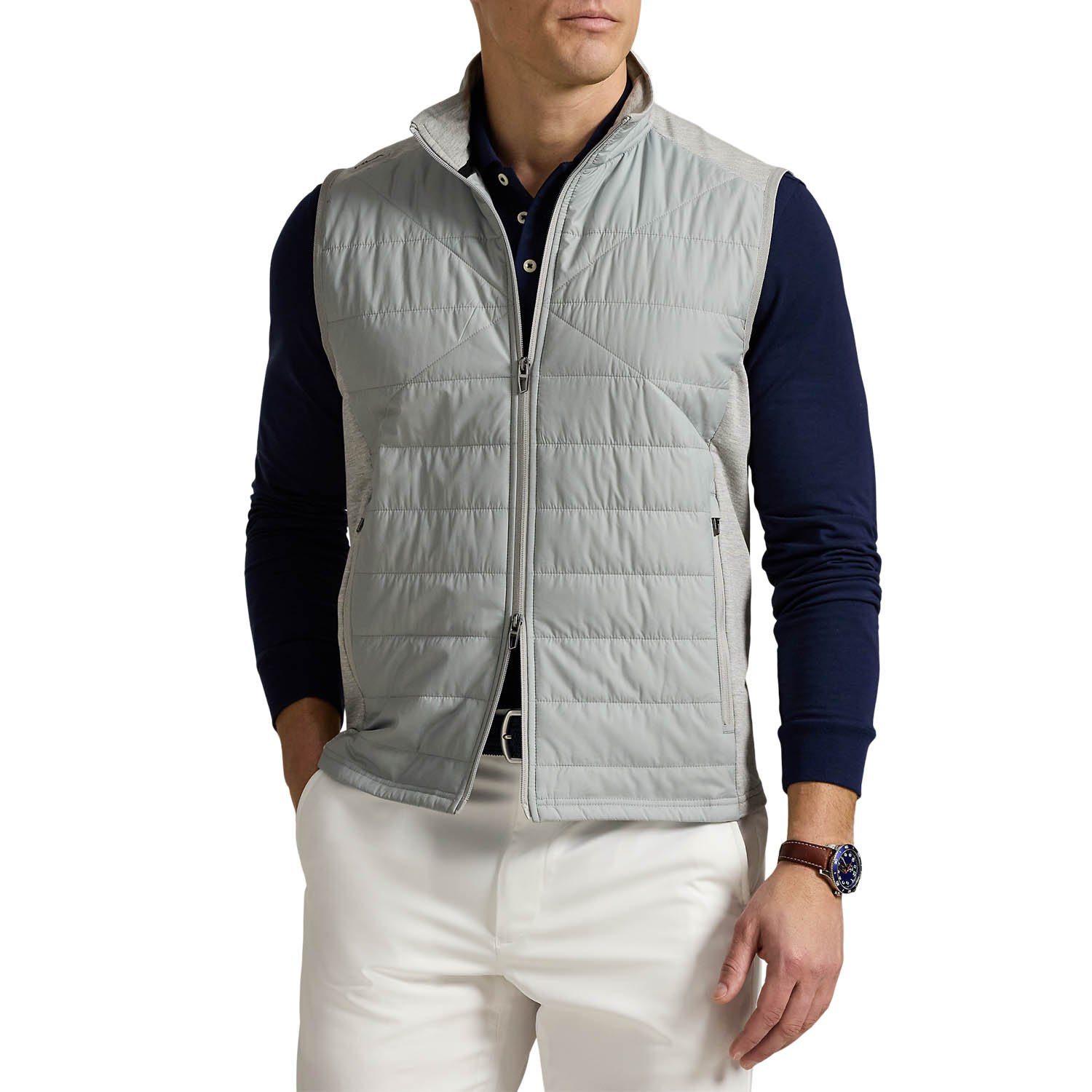 Knit Full Zip Vest Performance Wool Ralph Lauren