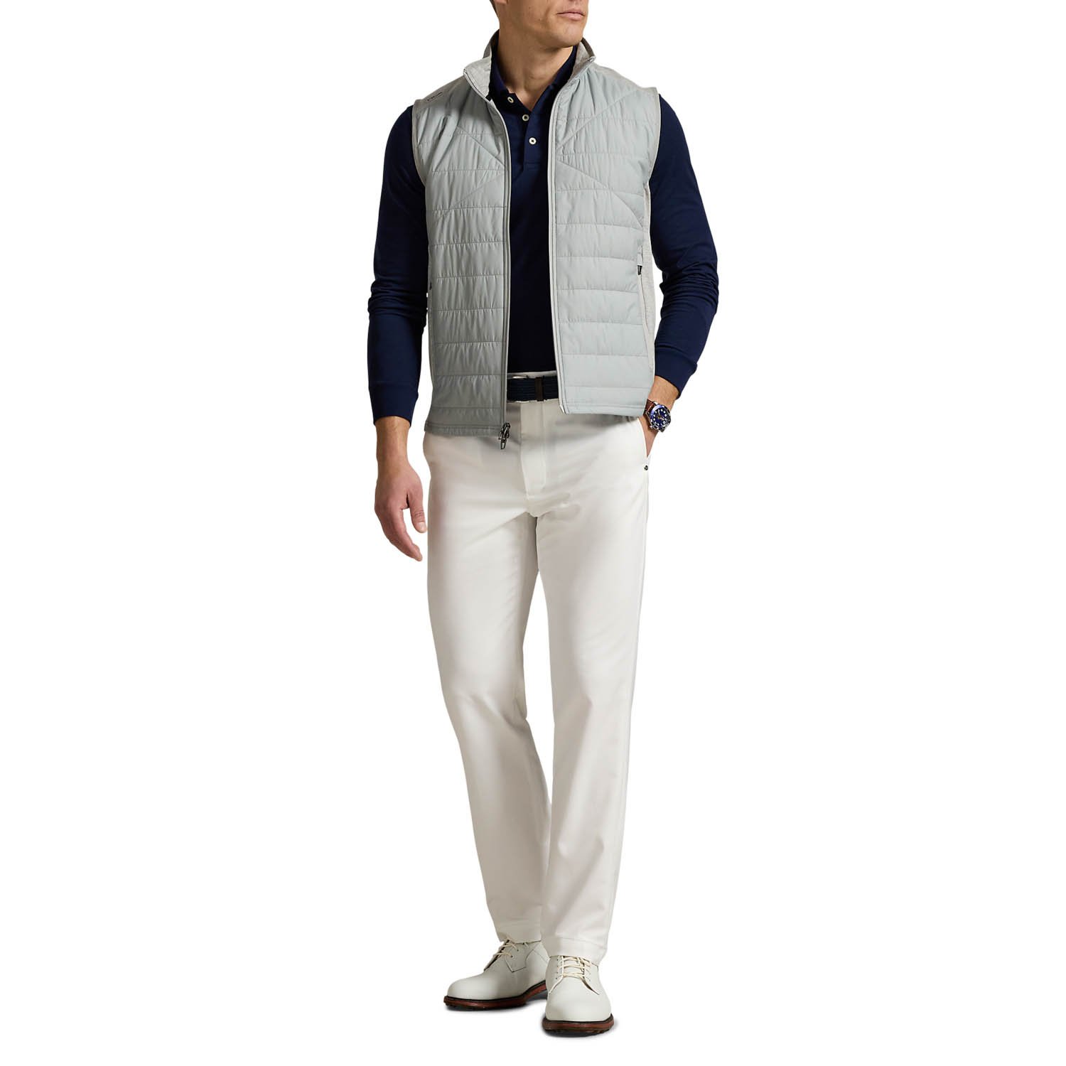 Knit Full Zip Vest Performance Wool Ralph Lauren