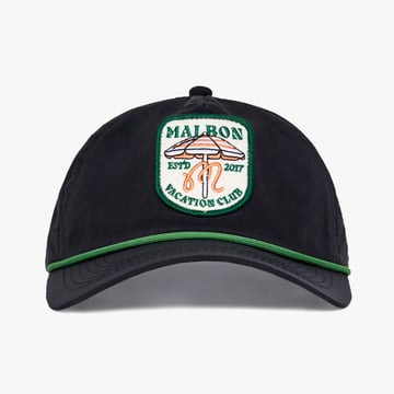 Vacation Club Nylon Rope Hat Schwarz Malbon Golf
