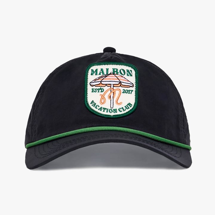 Vacation Club Nylon Rope Hat Svart Malbon Golf