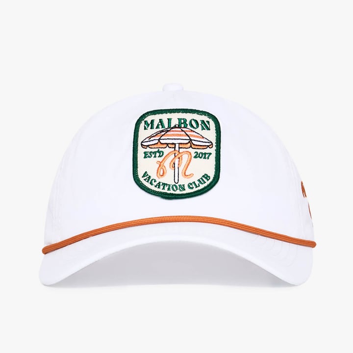 Vacation Club Nylon Rope Hat Weiß Malbon Golf