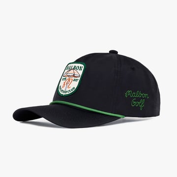 Vacation Club Nylon Rope Hat Schwarz Malbon Golf