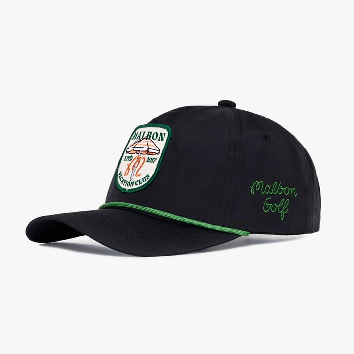 Vacation Club Nylon Rope Hat Schwarz Malbon Golf