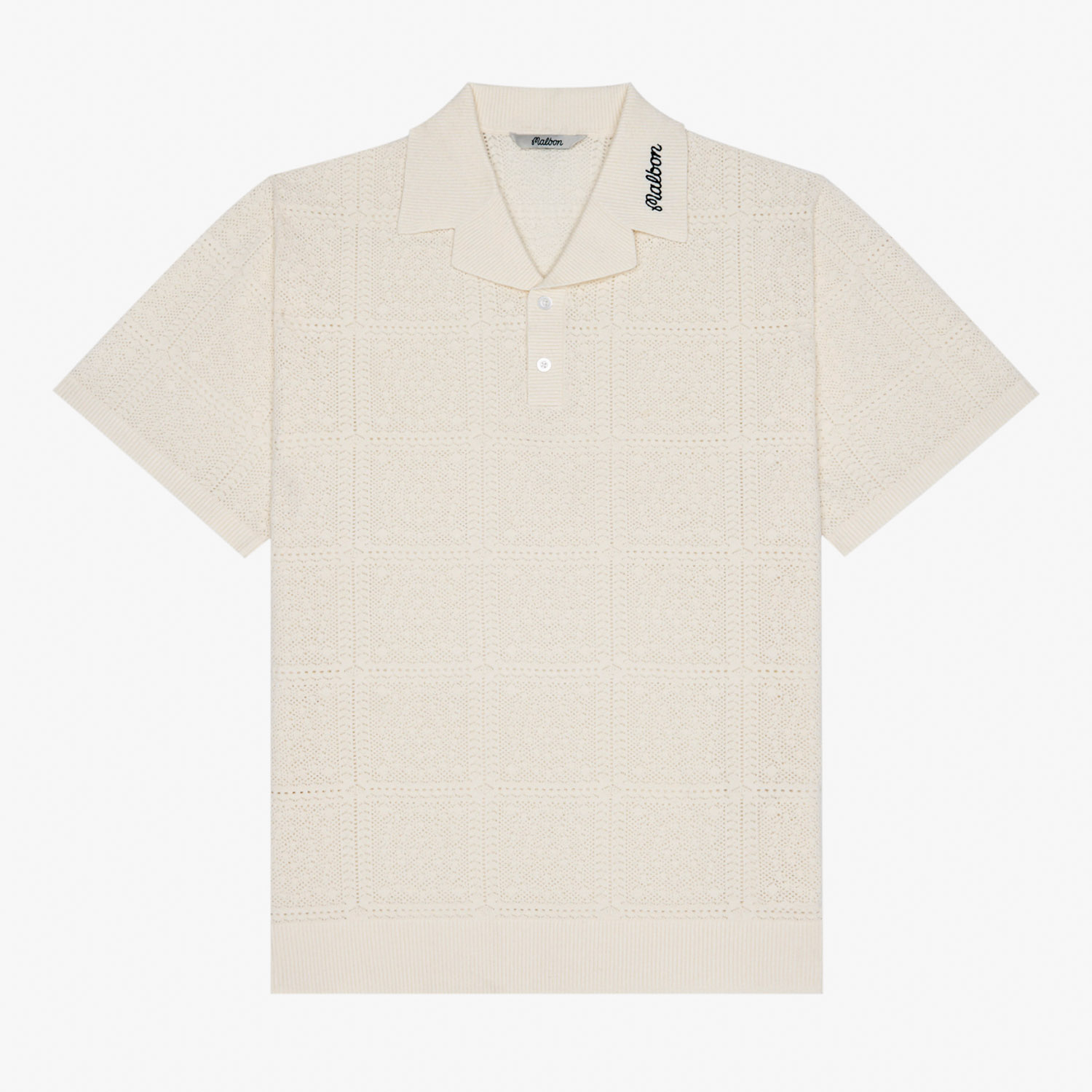 Malbon Golf Malbon Golf Resort Crochet Polo Shirt
