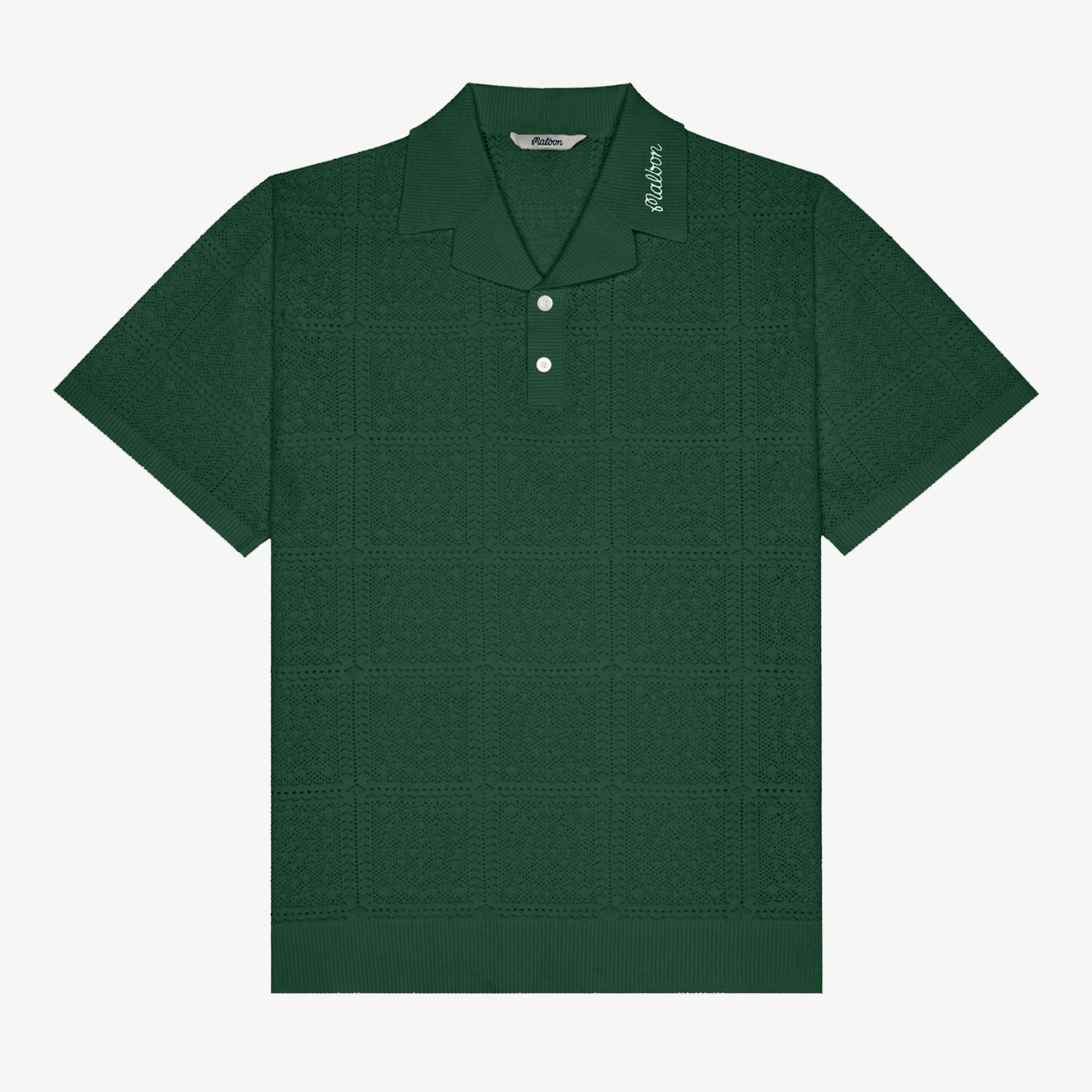 Malbon Golf Malbon Golf Resort Crochet Polo Shirt