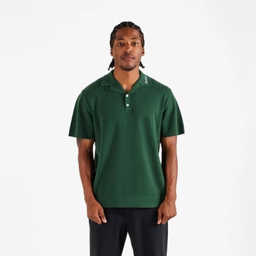 Resort Crochet Polo Vert Malbon