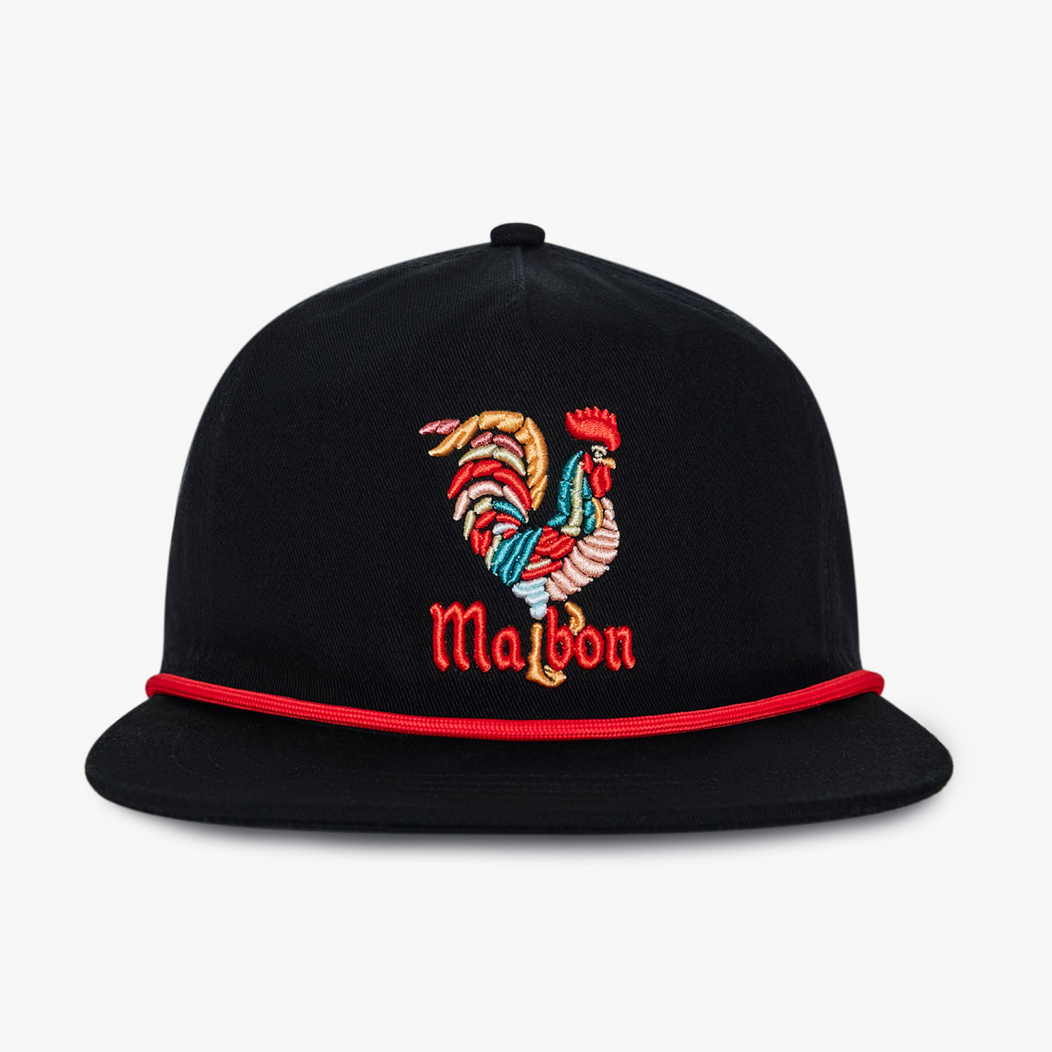 Malbon Golf Rooster Snapback Black Headwear