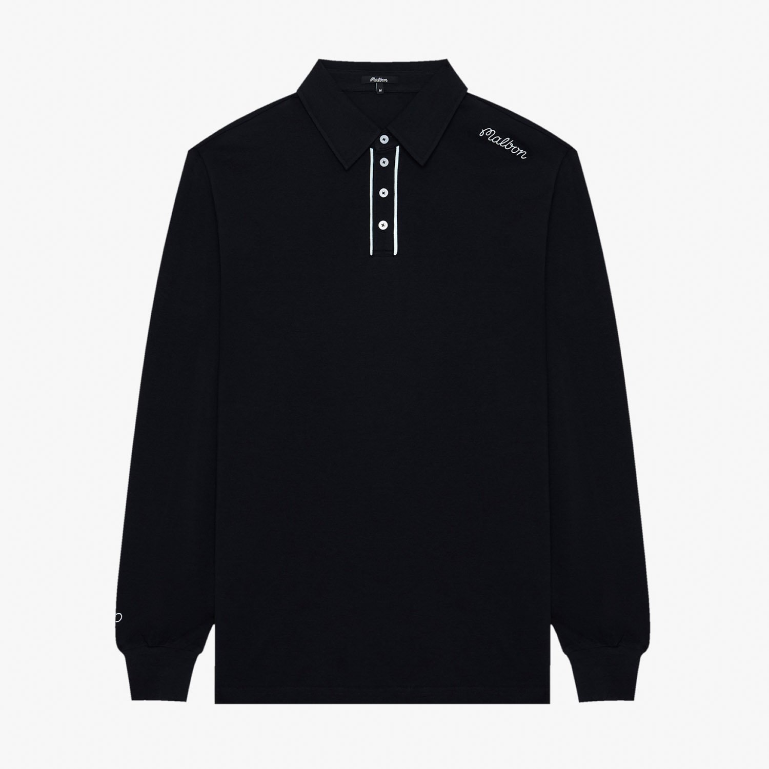 JP LS Cotton Modal Pique Svart
