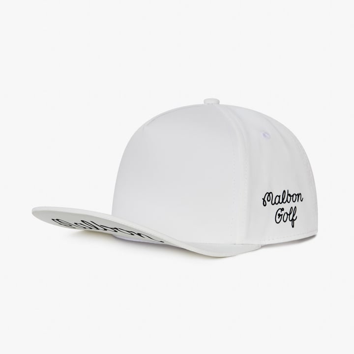 JP 5 Panel Hat Vit Malbon Golf