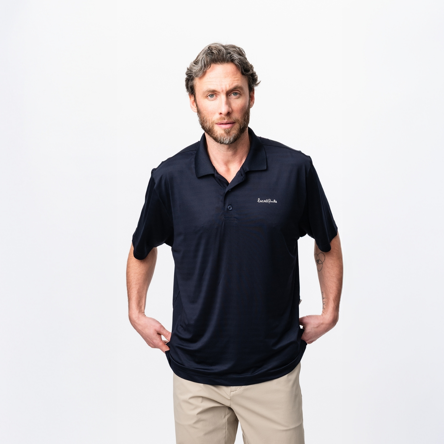 Blue Tees Blue Tees Tech Polo Shirt