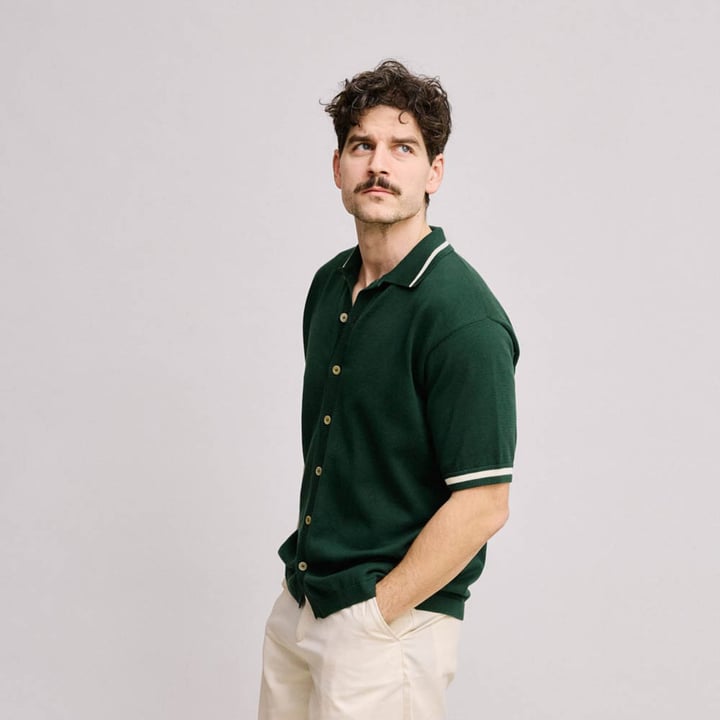 Knit Polo Green Local Rule Knit Polo Green Local Rule