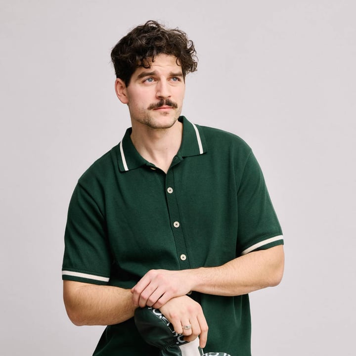 Knit Polo Green Local Rule Knit Polo Green Local Rule