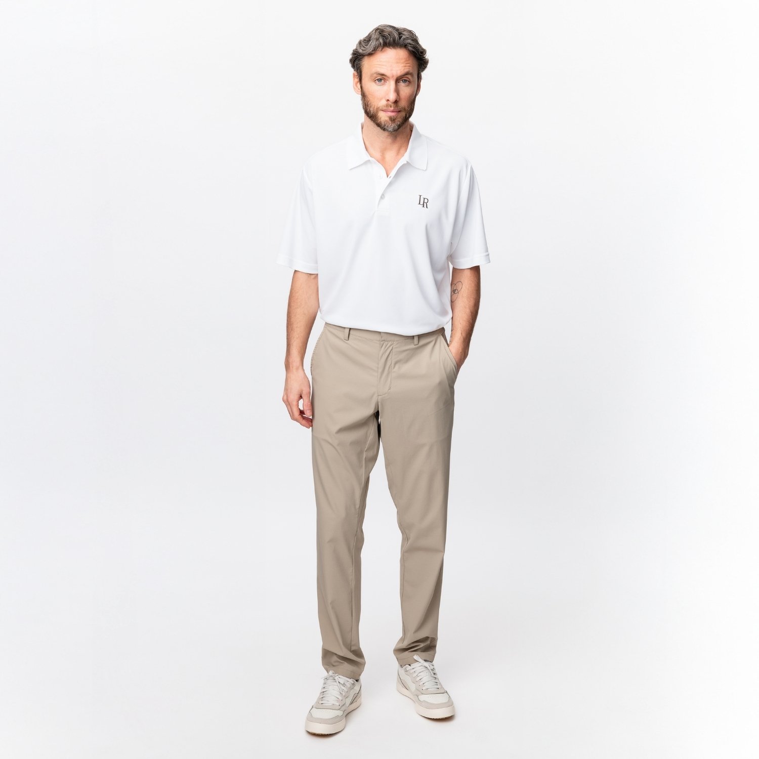 Tapered Lightweight Tech Pants Beige Local Rule