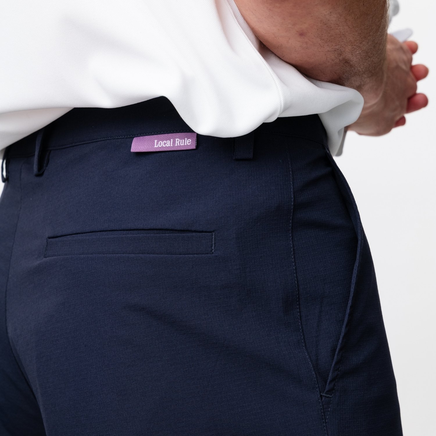 Tapered Lightweight Tech Pants Blue Local Rule