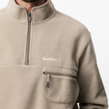 Fleece Pullover Beige Local Rule