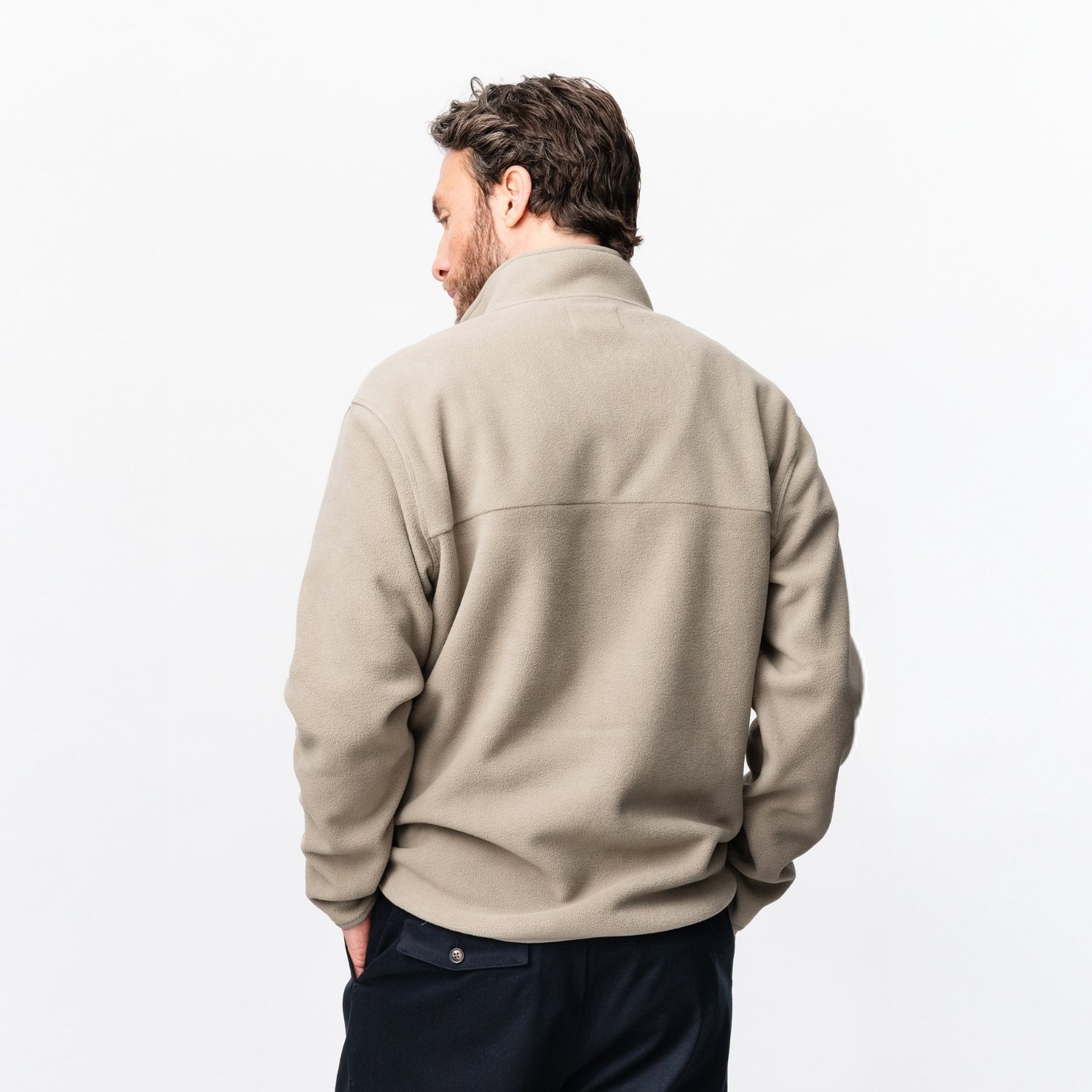 Fleece Pullover Beige Local Rule