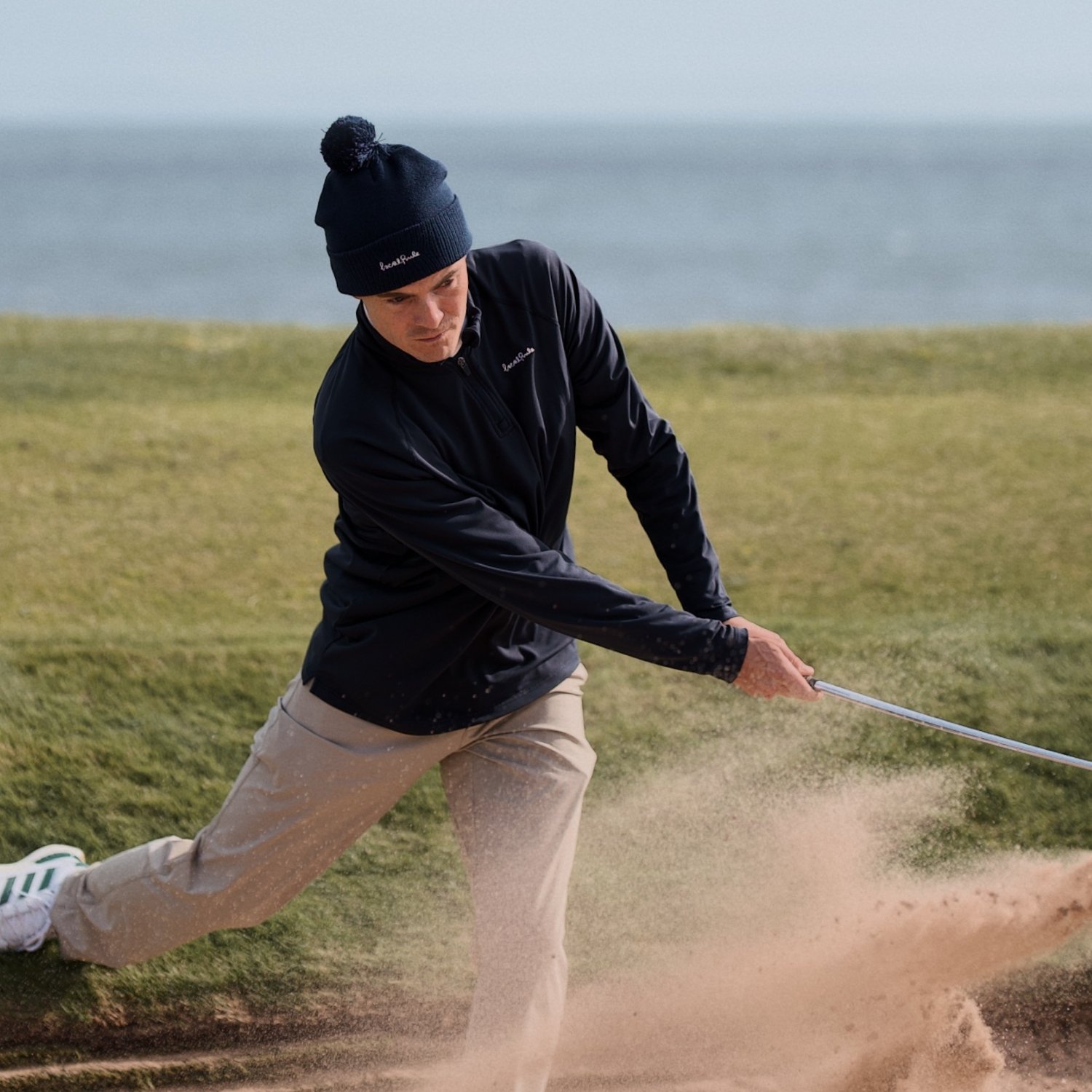 Pompom Beanie Blå Local Rule