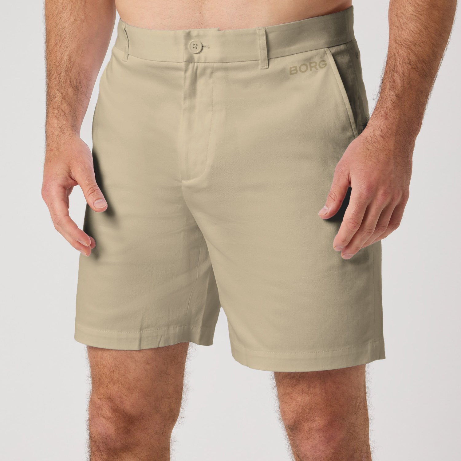 Borg Golf Chinos Shorts Beige