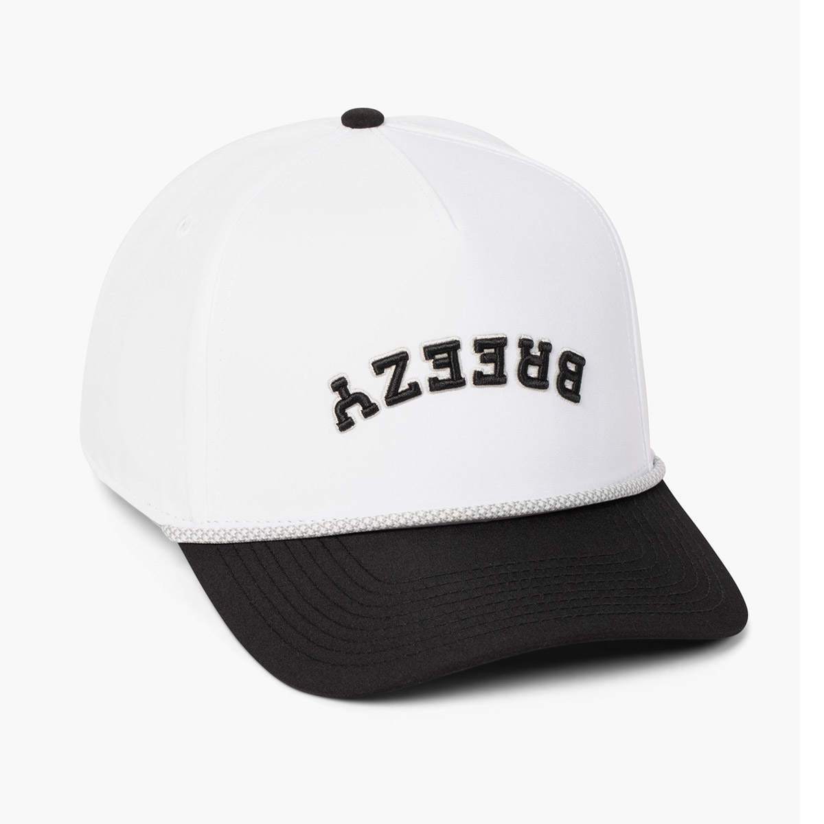Flipped Breezy Hat Weiß Schwarz