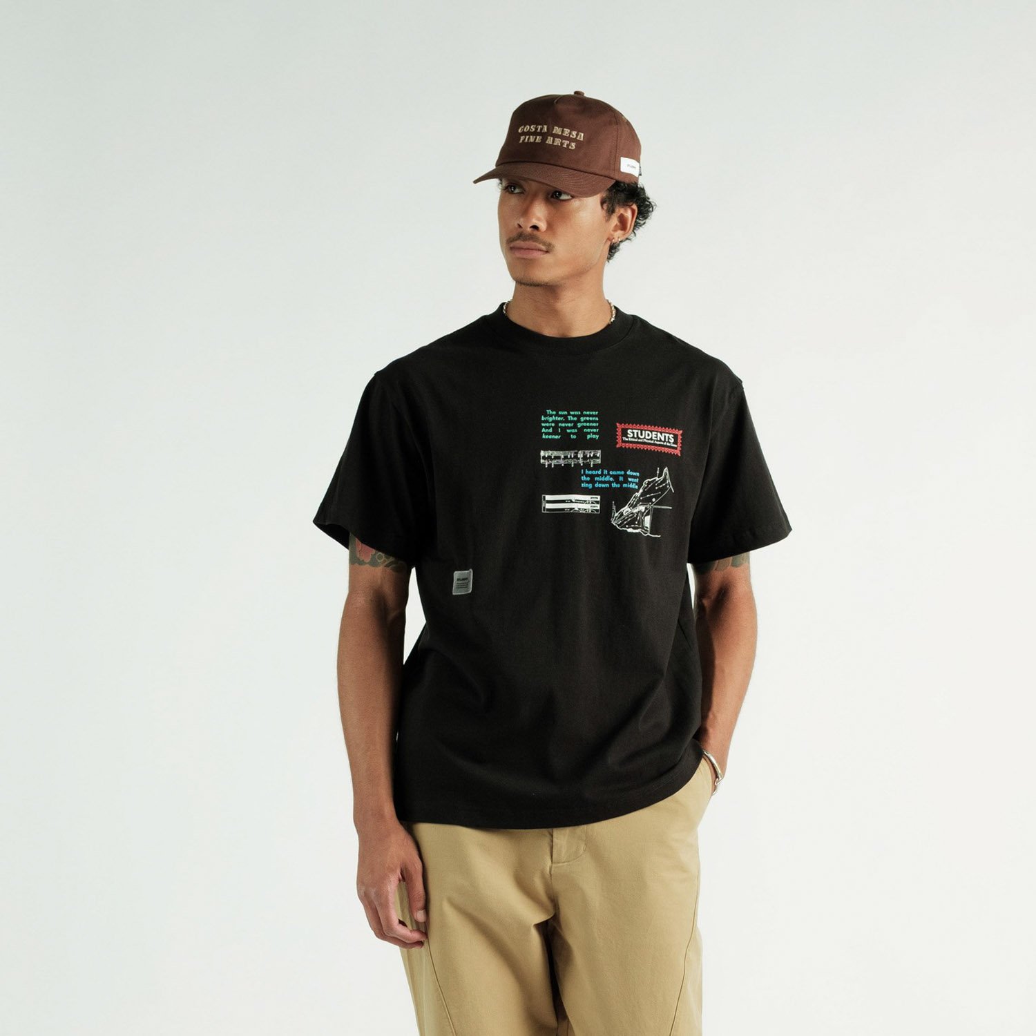 Golf Theory S/S T-Shirt Svart Students Golf Golf Theory S/S T-Shirt Svart Students Golf