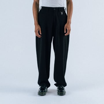 Calculus Baggy Pleated Pants Svart Students Golf