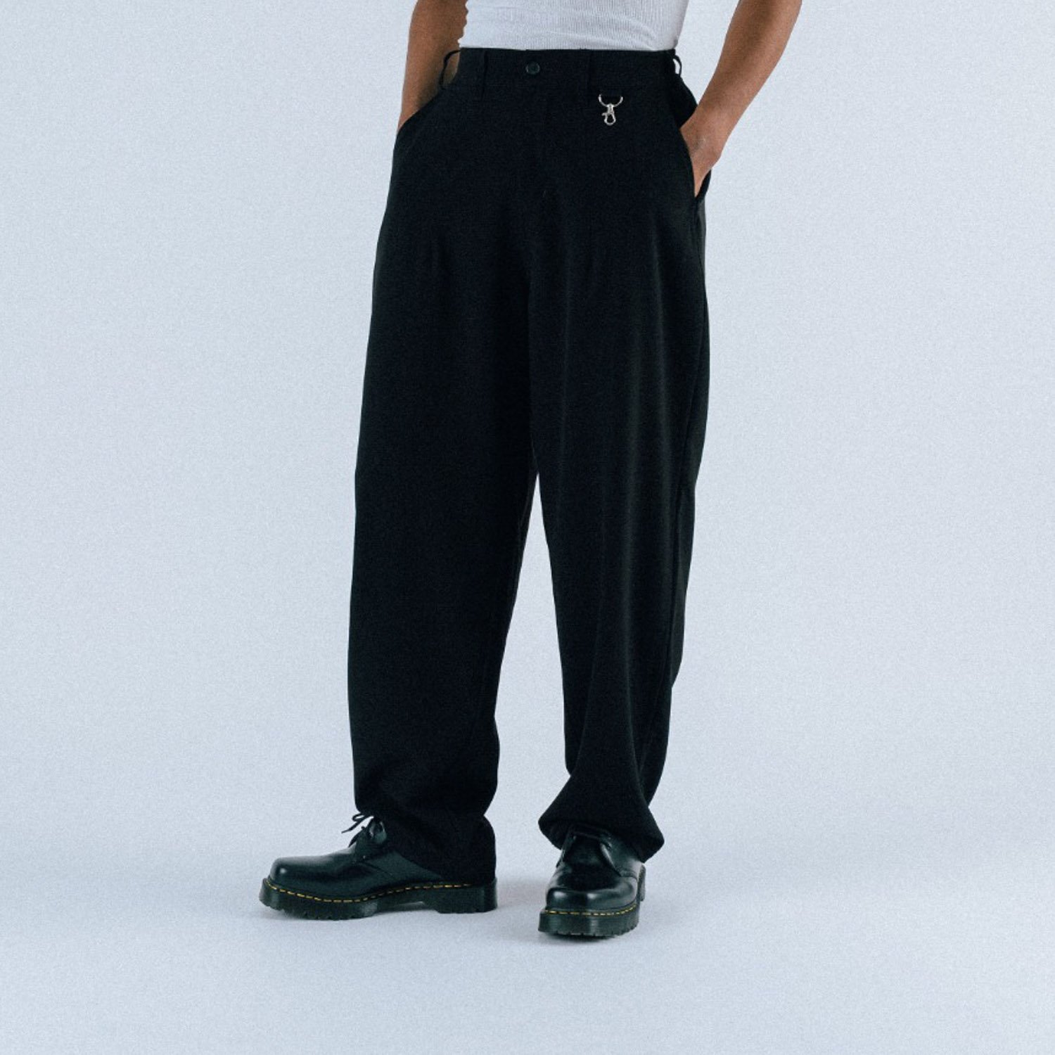 Calculus Baggy Pleated Pants Svart Students Golf Calculus Baggy Pleated Pants Svart Students Golf