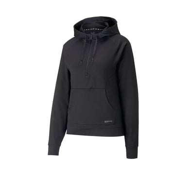 W Hooded Cloudspun 1/4 Zip Grå Puma