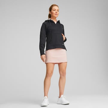 W Hooded Cloudspun 1/4 Zip Grå Puma
