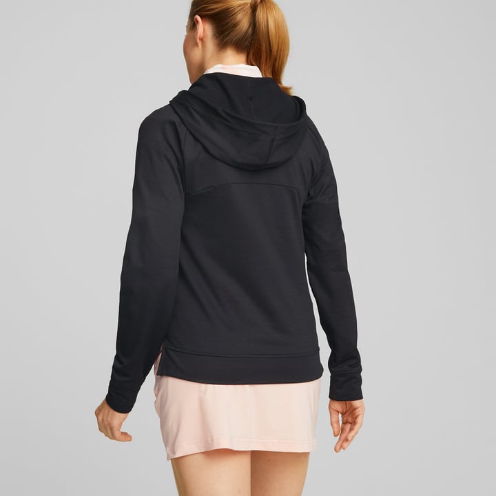 W Hooded Cloudspun 1/4 Zip Grå Puma