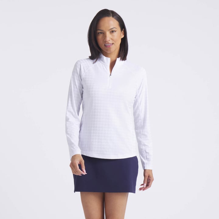 W Houndstooth 1/4 Zip Puma