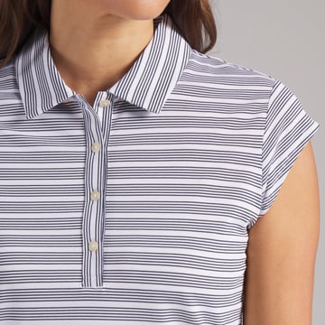 W Pique Yd Stripe Cap Sleeve Puma