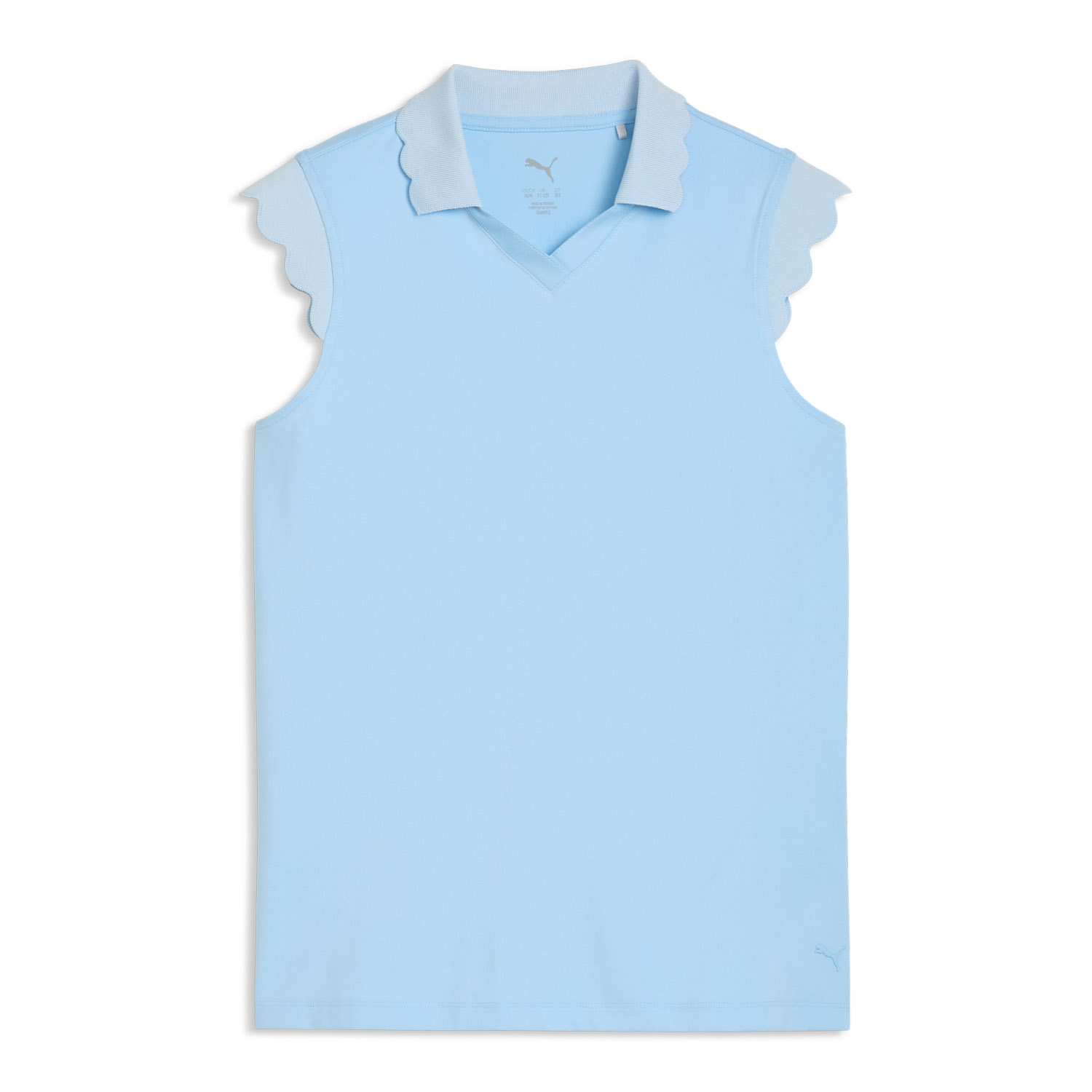 Girls Cloudspun Scallop Sleeveless