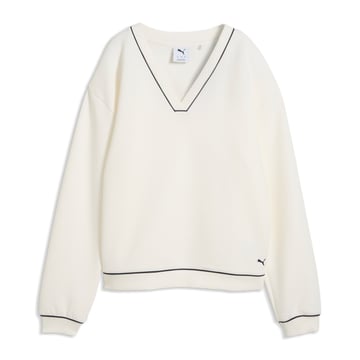 W Cloudspun Fleece V-Neck Puma