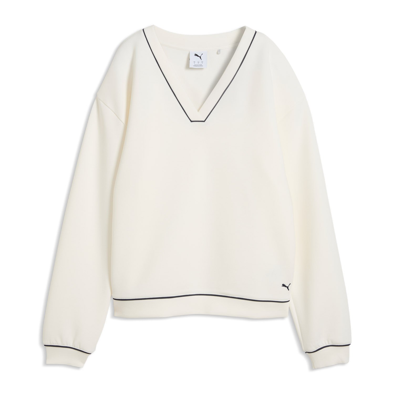 W Cloudspun Fleece V-Neck Puma W Cloudspun Fleece V-Neck Puma