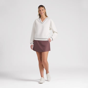 W Cloudspun Fleece V-Neck Puma