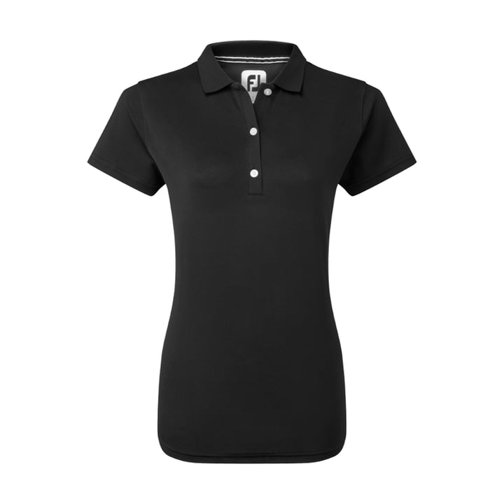 Stretch Pique Solid Svart FootJoy Stretch Pique Solid Svart FootJoy