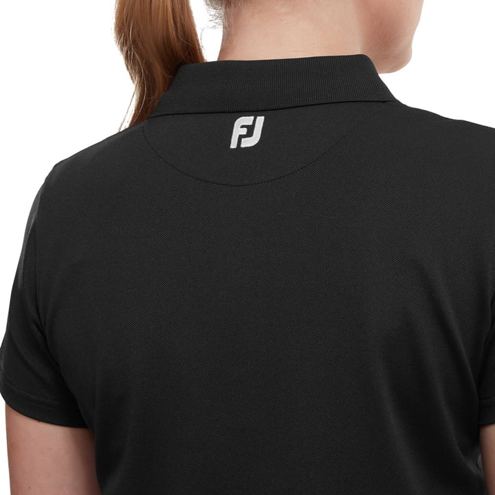 Stretch Pique Solid Svart FootJoy Stretch Pique Solid Svart FootJoy