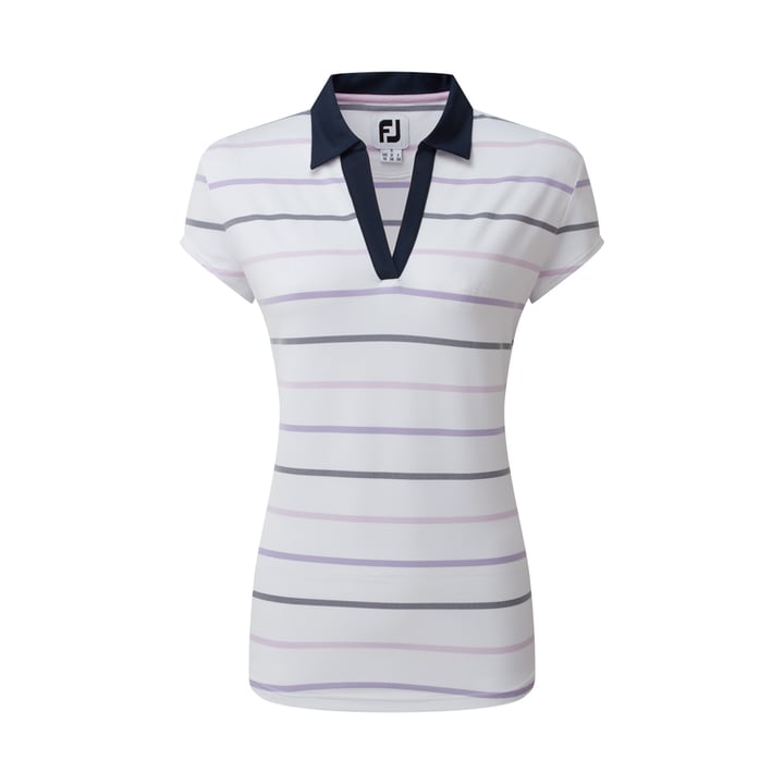 Cap Sleeve Birdseye Stripe FootJoy