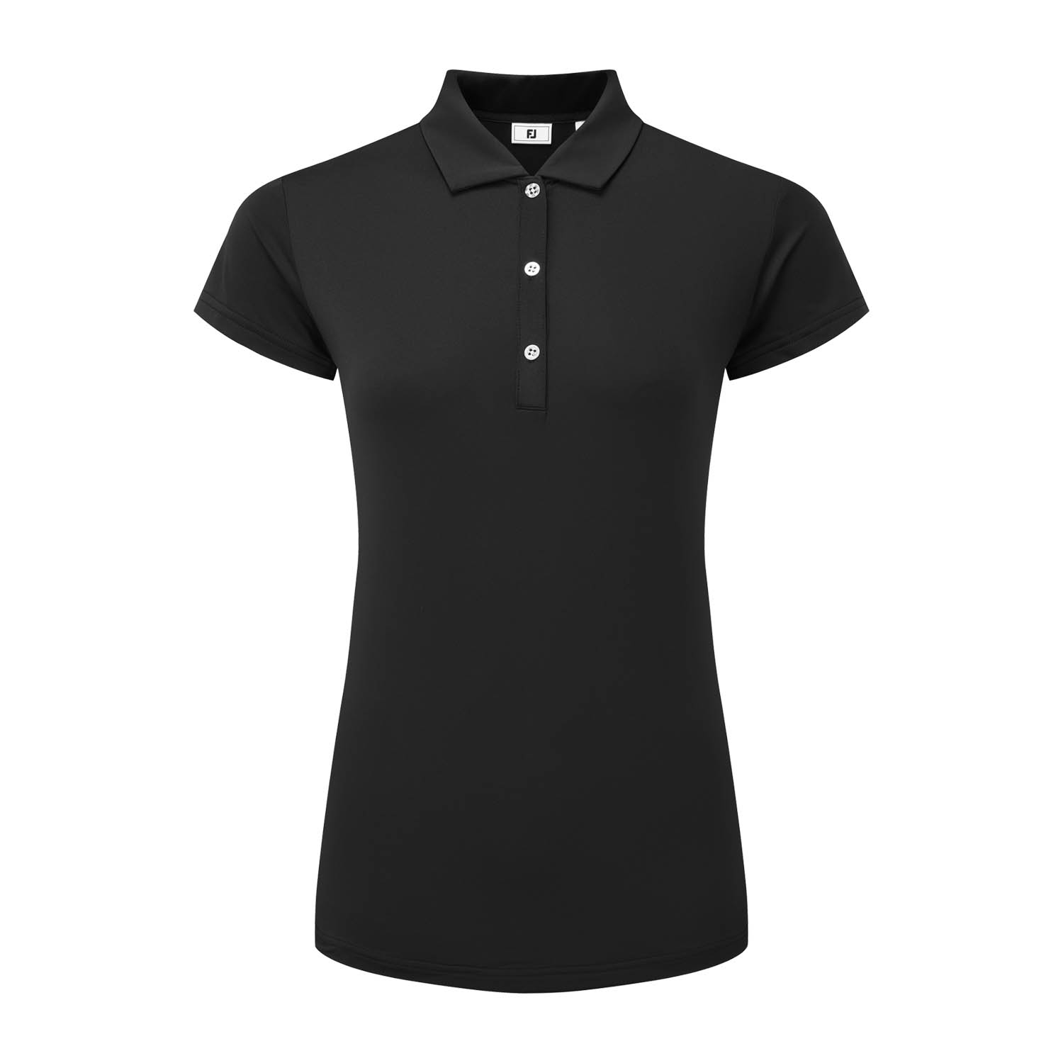 Cap Sleeve Lisle Schwarz