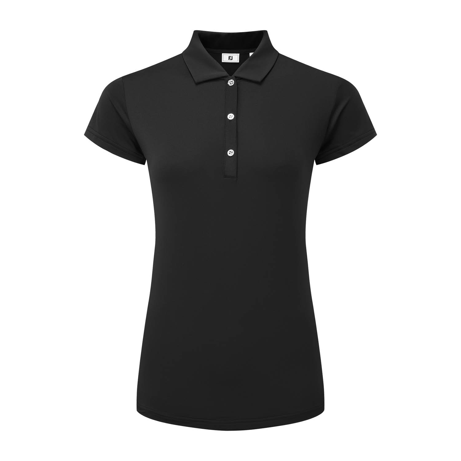 Cap Sleeve Lisle Musta