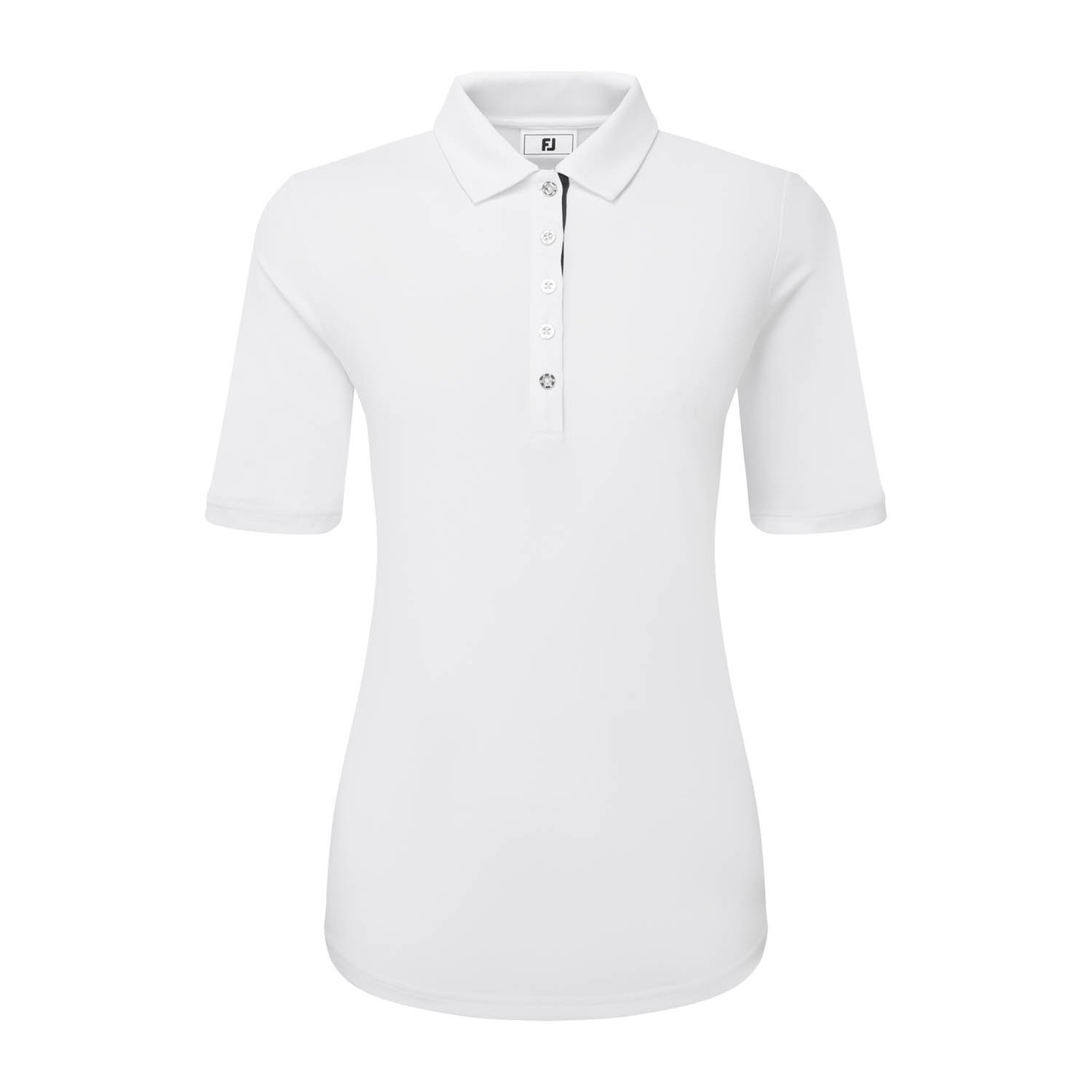 Half Sleeve Ruched Lisle Vit FootJoy