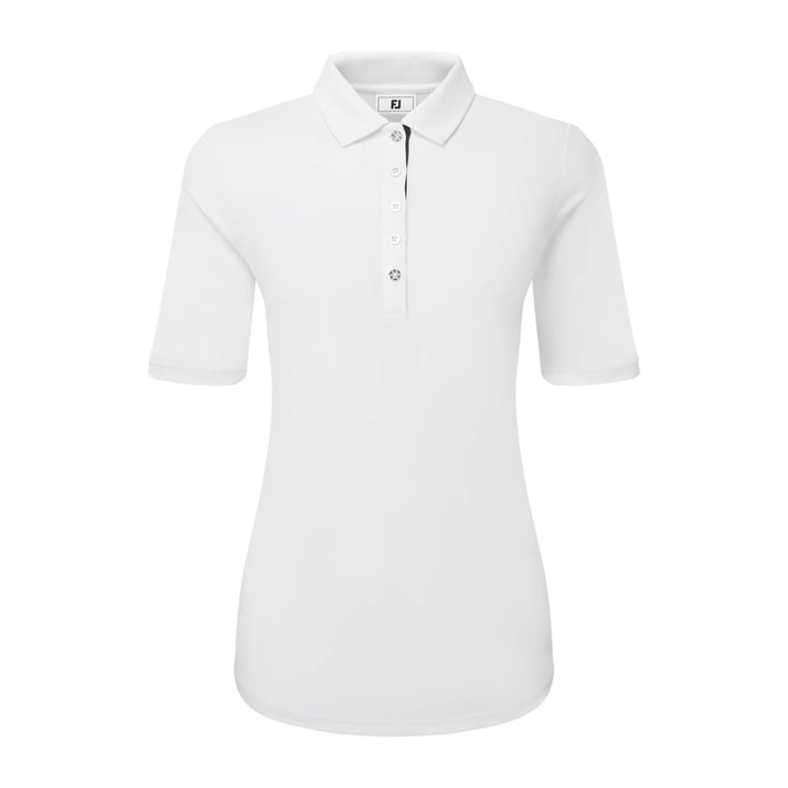 Half Sleeve Ruched Lisle Vit FootJoy