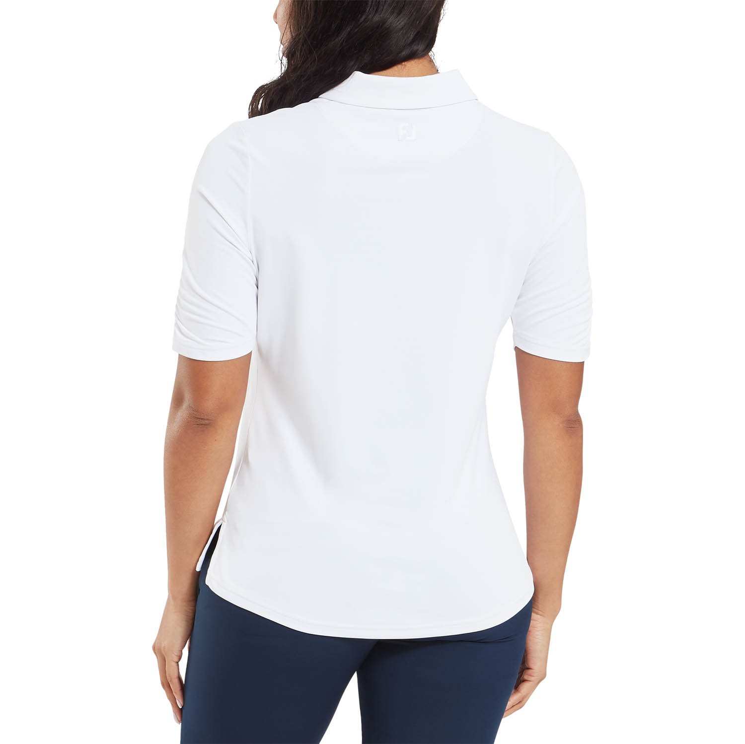 Half Sleeve Ruched Lisle Vit FootJoy