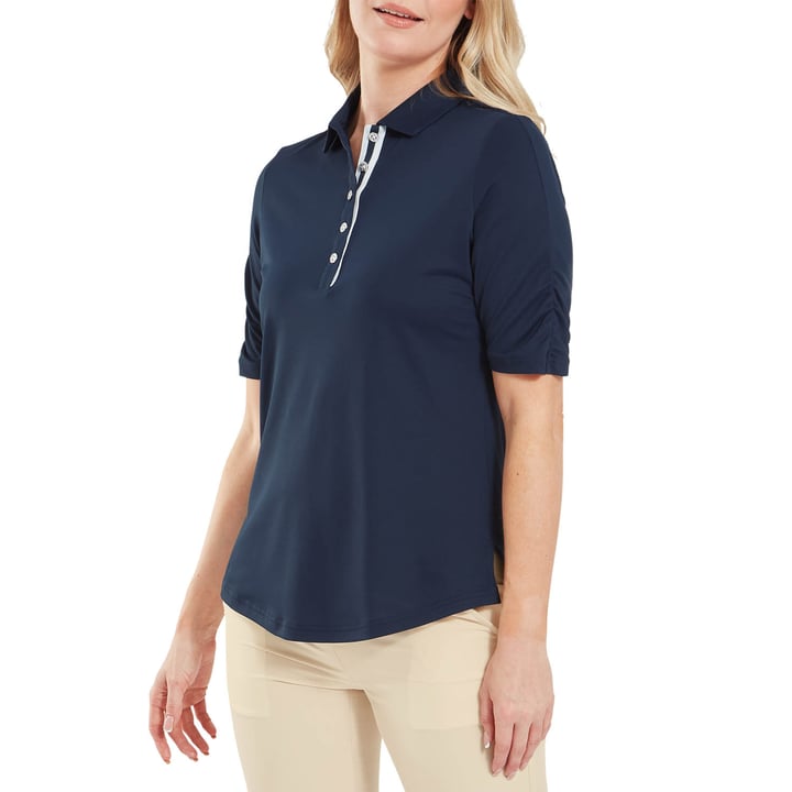 Half Sleeve Ruched Lisle Sininen FootJoy