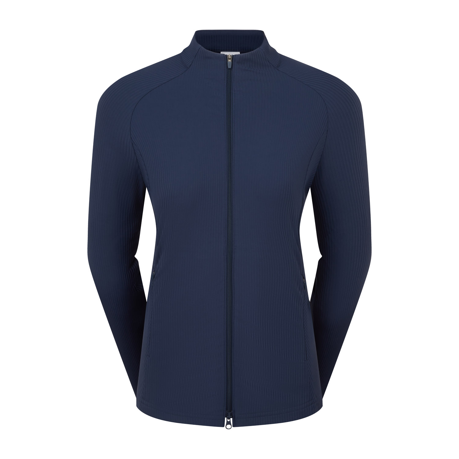 Full-Zip Rib Midlayer Blau
