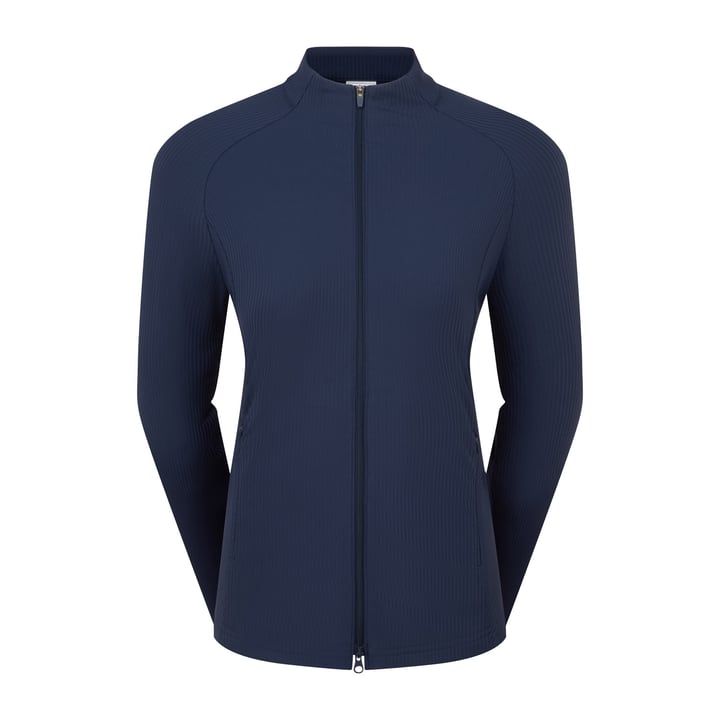 Full-Zip Rib Midlayer Blå FootJoy